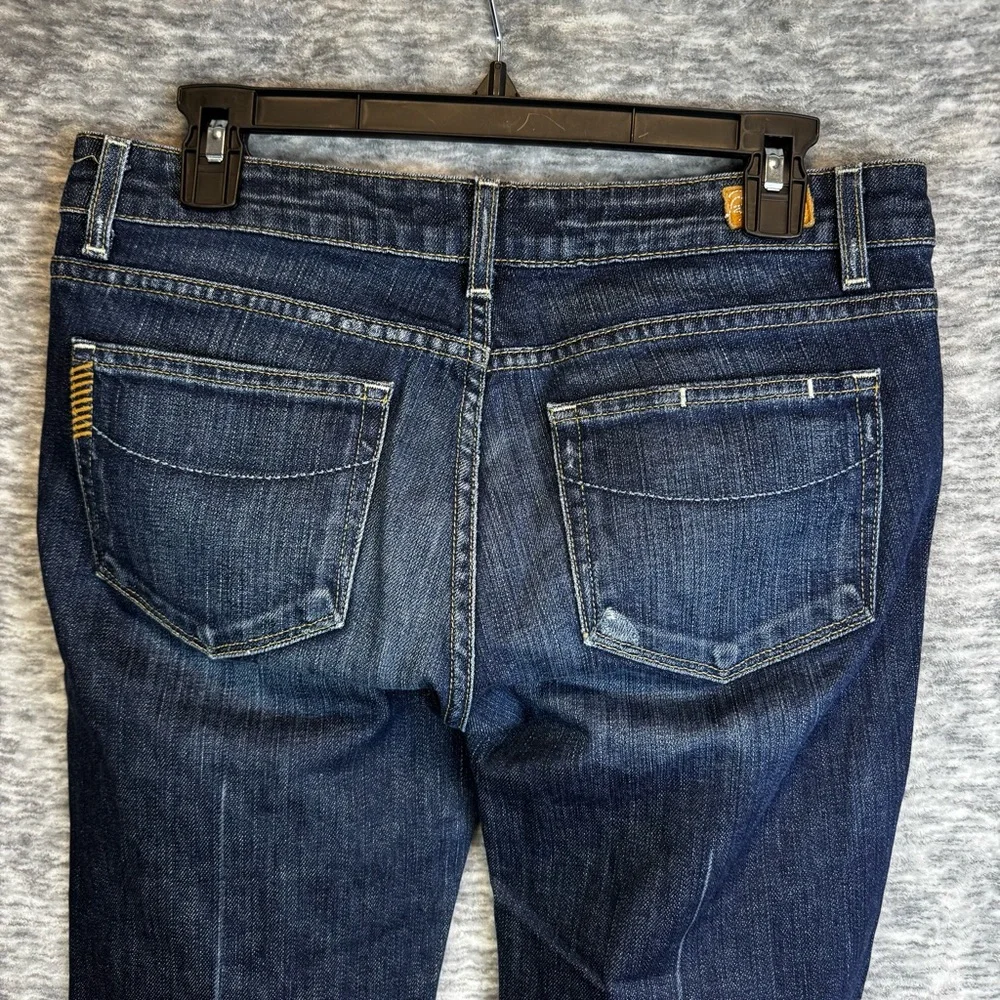 PAIGE Laurel Canyon Bootcut Denim Jeans Dark Blue Size 30 / 10 EUC - Picture 10 of 16